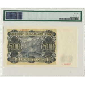 500 złotych 1940 - A - PMG 64