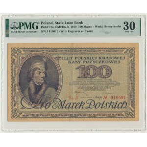 100 marks 1919 - Ser. J - PMG 30