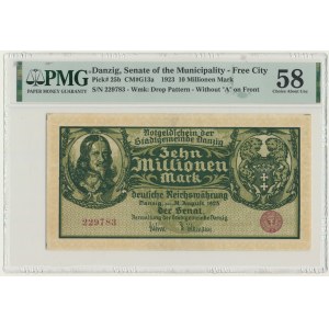 Danzig, 10 milion Mark 1923 - without prefix - PMG 58