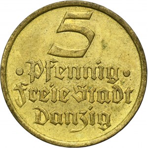 Free City of Danzig, 5 pfennig 1932