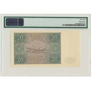 20 złotych 1946 - C - PMG 58