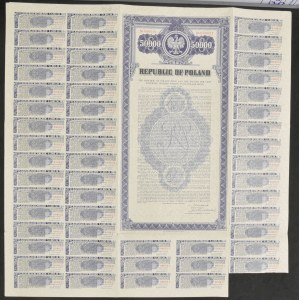 4,25% Zagraniczna Pożyczka Amortyzacyjna (Pożyczka Zapałczana) 1938, obligacja $50.000