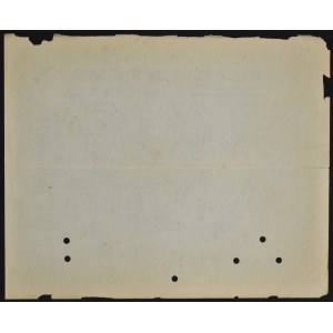 6% Pożyczka Dolarowa 1920, świadectwo tymczasowe 1.000 dolarów - SPECIMEN