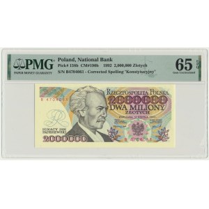 2 millions 1992 - B - PMG 65 EPQ