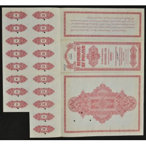3% Pożyczka Dolarowa Fundingowa 1936, obligacja 500 dolarów - SPECIMEN