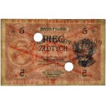 5 złotych 1919 - WZÓR - S.83.A. - niski nadruk