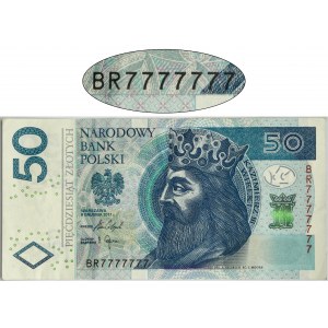50 złotych 2017 - BR 7777777 - SOLID
