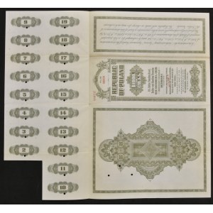 3% Financovanie dolárovej pôžičky 1936, dlhopis 1 000 USD / 205,9,9 GBP - SPECIMEN