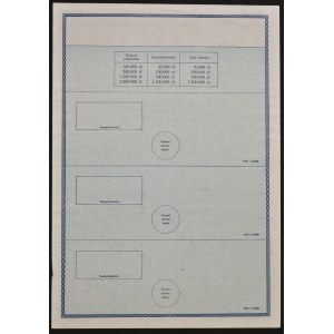 60% Wewnętrzna Pożyczka Państwowa 1989, obligacja 5.000.000 zł - SPECIMEN
