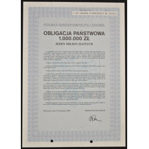 Obligacja Państwowa 1989, 1.000.000 zł