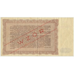 3,65% pokladničný lístok, emisia III, 1947, 50 000 PLN - MODEL