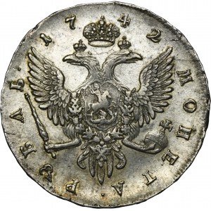 Russia, Elizabeth, Rouble Petersburg 1742 СПБ