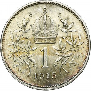 Austria, Franz Joseph I, 1 Corona Wien 1915