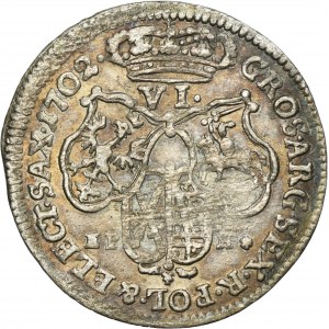 Augustus II the Strong, 6 Groschen Leipzig 1702 EPH