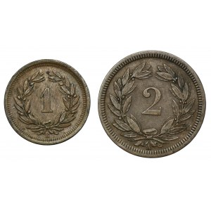 Set, Switzerland, Swiss Confederation, Rappen (2 pcs.)