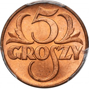 5 groszy 1938 - PCGS MS65 RD