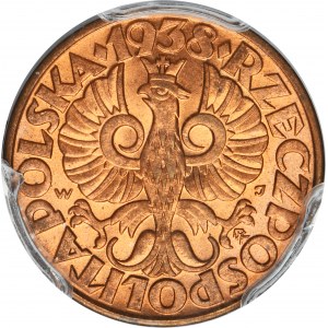 5 groszy 1938 - PCGS MS65 RD