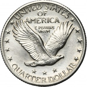 USA, 1/4 Dollar Philadelphia 1918 - Standing Liberty