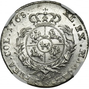 Poniatowski, Double Or 1768 FS - variante 24.c2 - NGC MS63
