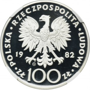 100 zloty 1982 John Paul II - NGC PF69 ULTRA CAMEO - PROOF