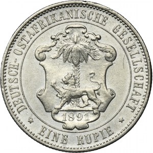 German, German East Africa, Wilhelm II, 1 Rupie Berlin 1891