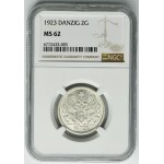 Free City of Danzig, 2 gulden 1923 - NGC MS62
