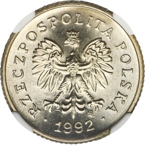 50 groszy 1992 - NGC MS65