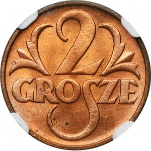 2 grosze 1939 - NGC MS65 RB