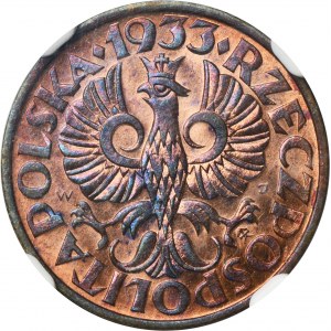 2 grosze 1933 - NGC MS65 RB