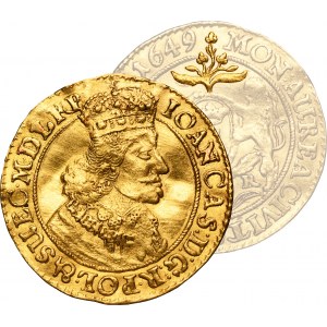 John II Casimir, Ducat Danzig 1649 GR - RARE