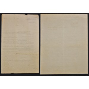 Urząd Pożyczek Państwowych - dwa pisma dotyczące konwersji pożyczek z lat 1918-1920