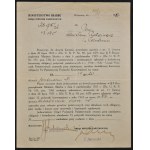Urząd Pożyczek Państwowych - dwa pisma dotyczące konwersji pożyczek z lat 1918-1920