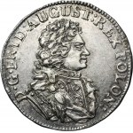 August II the Strong, 1/6 Thaler (1/4 coselgulden) Dresden 1707 - RARE