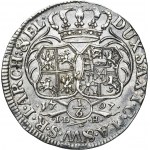 August II the Strong, 1/6 Thaler (1/4 coselgulden) Dresden 1707 - RARE
