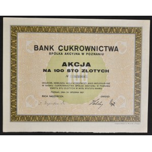 Banque Cukrownictwa S.A., 100 zloty 1928