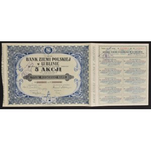 Bank Ziemi Polskiej S.A. w Lublinie, 5 x 210 mkp 1921, Emisja VI