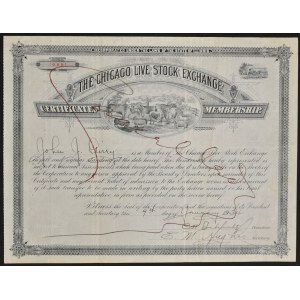 The Chicago Live Stock Exchange - certyfikat członkostwa