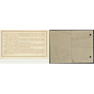 3% Poukaz na protileteckú obranu 20 zlotých 1939 a list Pôžičkového výboru pre protileteckú obranu
