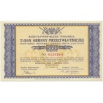 3% Poukaz na protileteckú obranu 20 zlotých 1939 a list Pôžičkového výboru pre protileteckú obranu