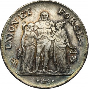 France, First Republic, 5 Francs Bayonne 1800 L