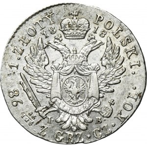 Polish Kingdom, 1 zloty Warsaw 1818 IB