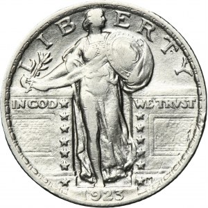 USA, 1/4 Dollar Philadelphie 1923 - Liberté debout