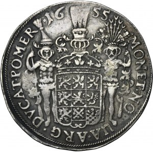 Pomerania, Swedish rule, Karl X Gustav, Thaler Stettin 1655 - RARE