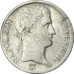 France, Napoleon I, 5 Francs Perpignan 1812 Q