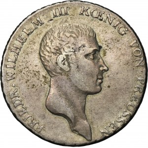 Silesia, Prussian rule, Friedrich Wilhelm III, Thaler Glatz 1813 B - RARE
