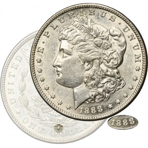 USA, 1 Dollar San Francisco 1888 S - Morgan