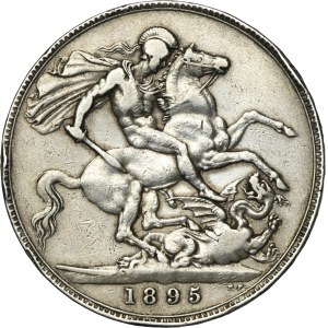 Great Britain, Victoria, 1 Crown London 1895