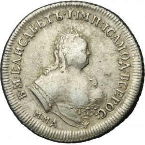 Russia, Elżbieta, Polupoltinnik Moscow 1745 ММД