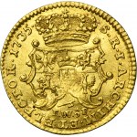 Augustus III of Poland, 1/2 Ducat Dresden 1735 FWôF - VERY RARE