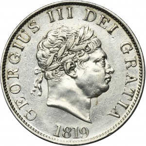 Great Britain, George III, 1/2 Crown London 1819